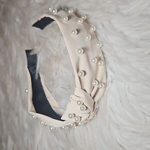 Pearl Luxe Headbands | Soft Satin Glam - Ethereal Pearl